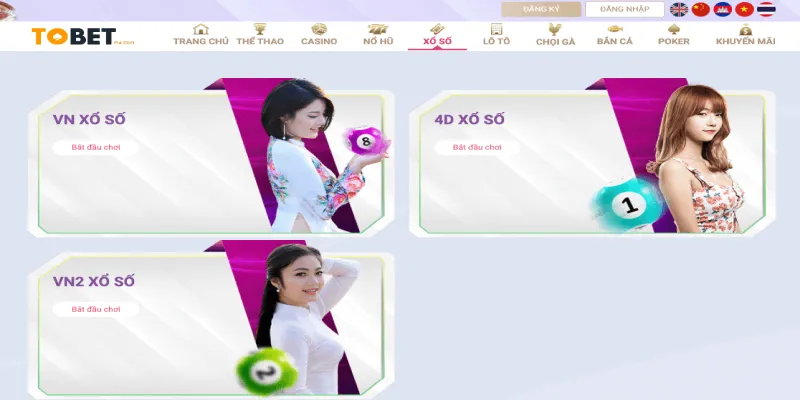 Nhiều loại hình xổ số hấp dẫn hiện tại tobet88