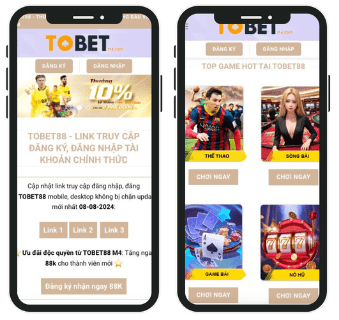 Hình ảnh ứng dụng TOBET88