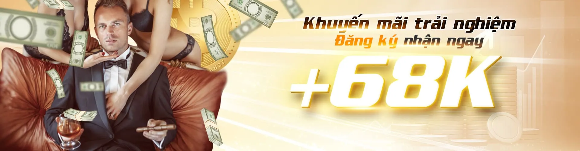 Banner khuyến mãi trải nghiệm ngay 68k