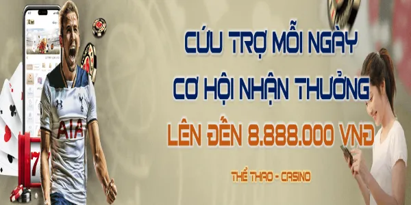 Cứu trợ mỗi ngày nhận thưởng lên đến 8.888.000 vnd